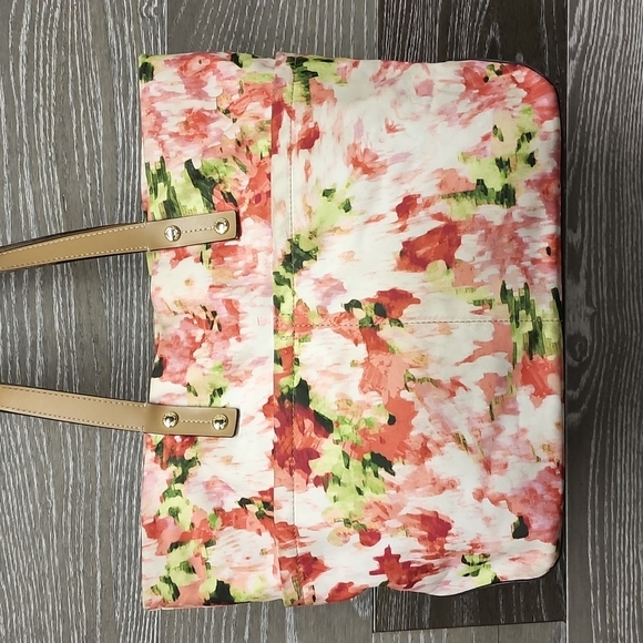 Calvin Klein floral pink and green small tote bag - Picture 7 of 12